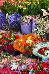 Image showing European flower shop 