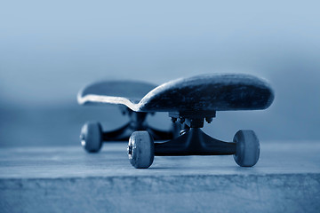 Image showing Used skateboard 