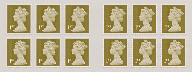Image showing Queen Elizabeth Stamp
