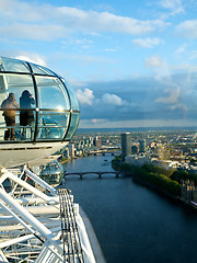 Image showing London, London Eye view of city 