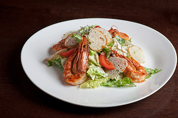 Image showing Tasty shrimp salad