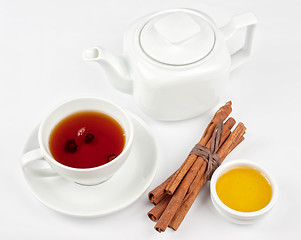 Image showing berries  tea