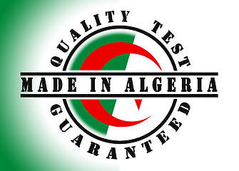 Image showing Quality test guaranteed stamp 