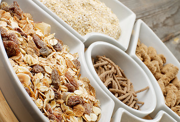 Image showing Muesli, Oat Flakes and Bran