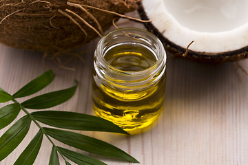 Image showing Coconut and coconut oil 