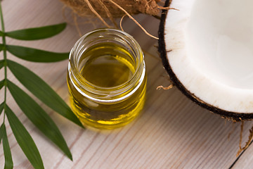 Image showing Coconut and coconut oil 