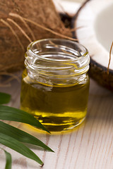 Image showing Coconut and coconut oil 