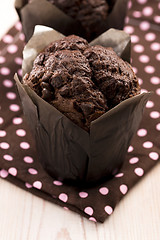 Image showing Chocolate cupcake