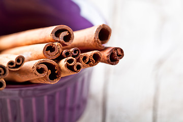 Image showing cinnamon sticks