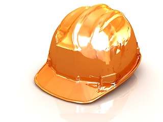 Image showing Yellow safety helmet