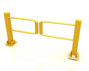 Image showing Three-dimensional image of the turnstile