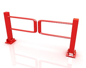 Image showing Three-dimensional image of the turnstile