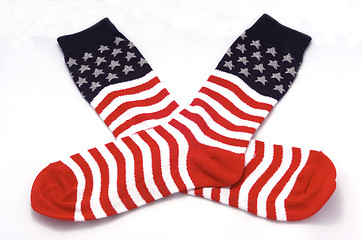 Image showing American travel socks