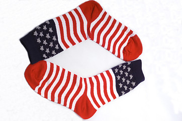 Image showing American travel socks