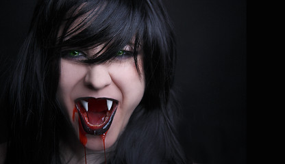 Image showing Female vampire