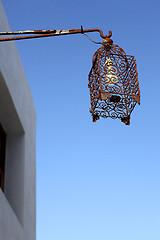 Image showing Street lamp in Morocco