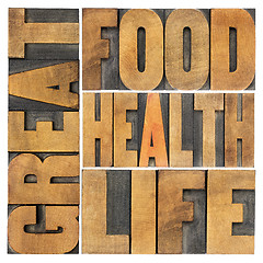 Image showing great food, health and life