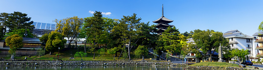 Image showing Nara, Japan at Sarusawa Pond. 