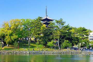 Image showing Nara, Japan at Sarusawa Pond. 