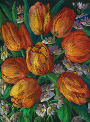 Image showing pastel flowers