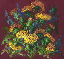 Image showing Dandelions