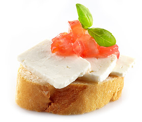 Image showing Bread with goat cheese