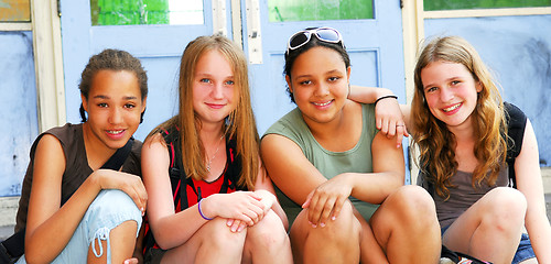 Image showing School girls