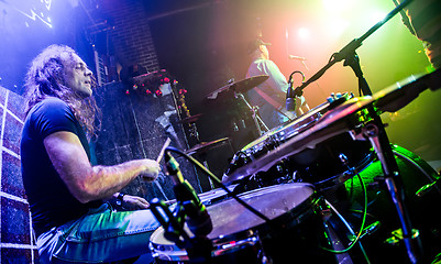 Image showing Playing drums