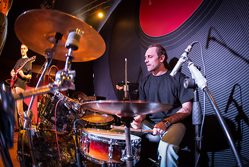 Image showing Playing drums