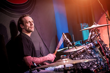 Image showing Playing drums