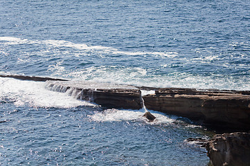 Image showing Breaking ocean wave