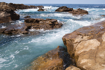 Image showing Breaking ocean wave