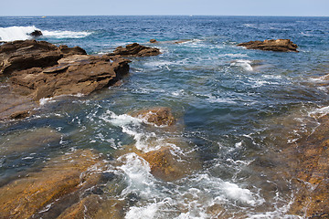 Image showing Breaking ocean wave