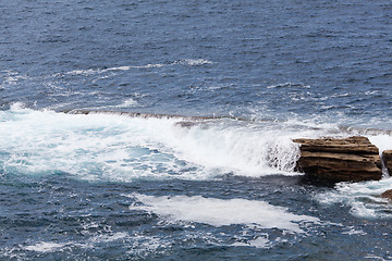 Image showing Breaking ocean wave