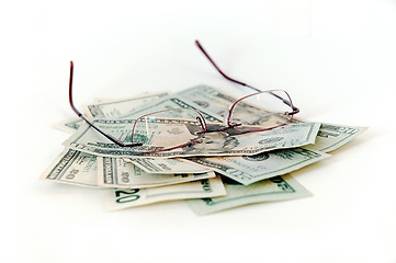 Image showing Money and Eyeglasses