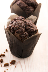 Image showing Chocolate cupcake