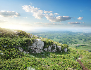 Image showing View on the valley