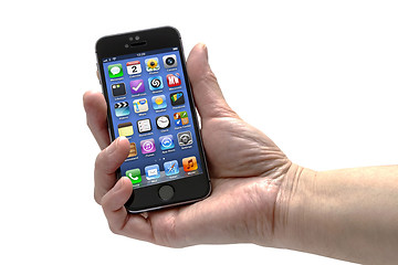 Image showing iPhone 5s in a hand