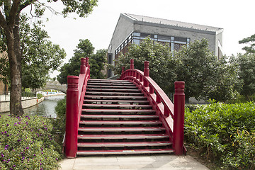 Image showing Red bridge 