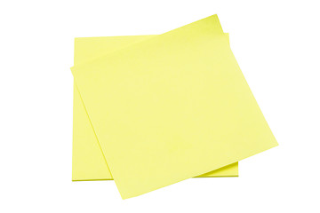 Image showing Yellow memo pape