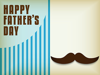 Image showing Happy Father Day Mustache Love