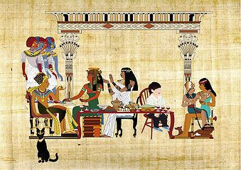 Image showing Passover Seder with Pharaoh 