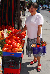 Image showing Buying vegetables