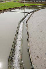 Image showing close radial settler at wastewater water treat 