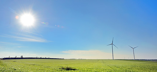 Image showing wind turbines