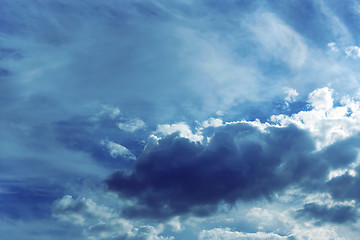 Image showing Sky background with clouds