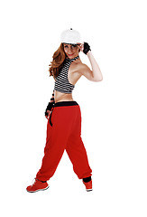 Image showing Hip hop girl from back.