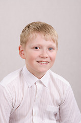 Image showing Portrait of a smiling teenager twelve