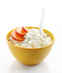 Image showing Bowl of rice flakes porridge