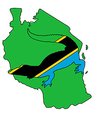 Image showing Crocodile Tanzania